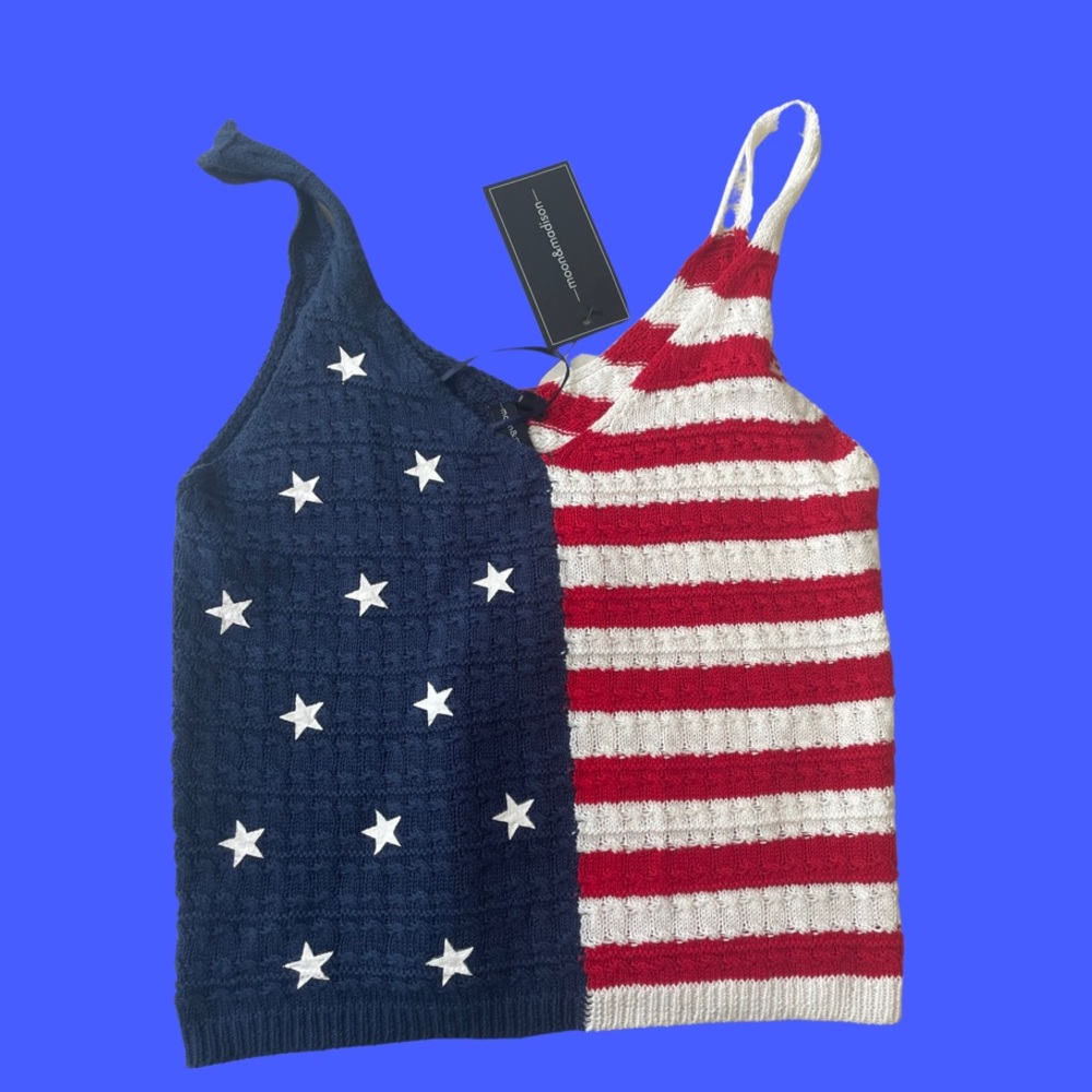 NWT crochet America tank